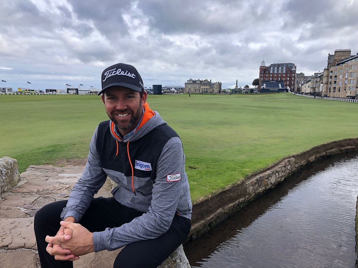 Our <a href="/MigomBank/">Migom Bank</a> ambassador <a href="/Scottjamieson/">Scott Jamieson</a> is settling in at <a href="/TheHomeofgolf/">St Andrews Links</a> for this week #DunhillLinks #Golf #StAndrews