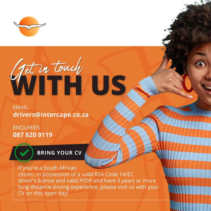 Intercape on Twitter "INTERCAPE IS RECRUITING COACH DRIVERS ACROSS SA