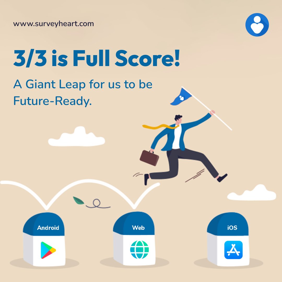 surveyheartapp's tweet photo. SurveyHeart reaches its 3rd Milestoneโhappy to announce the release of our #iOSmobileapp for #onlineforms. Download: https://t.co/r9wL0Xm5qk
The 3 Big Milestones of SurveyHeart:
1. Android Mobile App
2. Web App
3. iOS Mobile App https://t.co/INUIhLXBmL