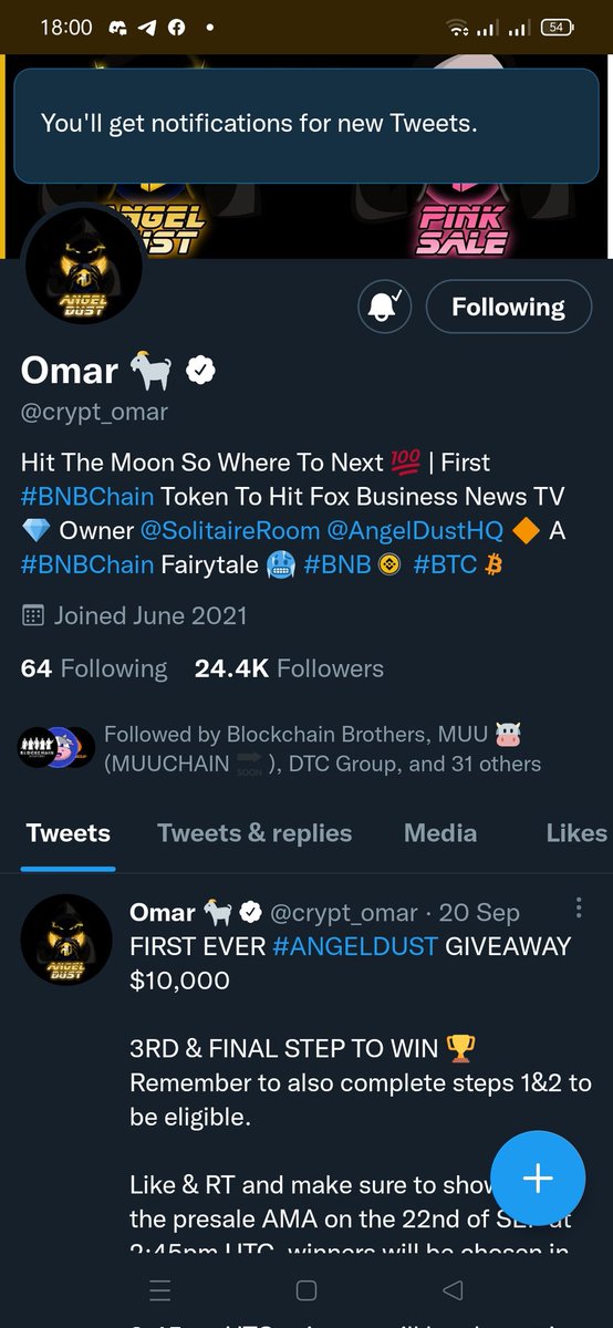 M0jojoo's tweet photo. @AngelDustHQ @crypt_omar @devanwonders Bullish ahead 🔥🔥🔥 https://t.co/pvX9B0EieK