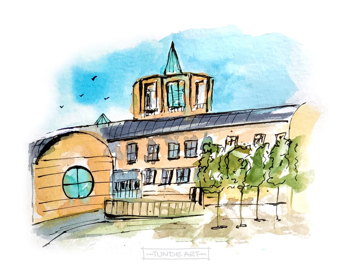 tunde_art's tweet photo. Quick sketch: the back of The Møller Institute at Churchill College, Cambridge.
#mollerinstitute #cambridge #architecture #sketching #urbansketchers #washfirst #tundeart https://t.co/5w2BUZi8Vk