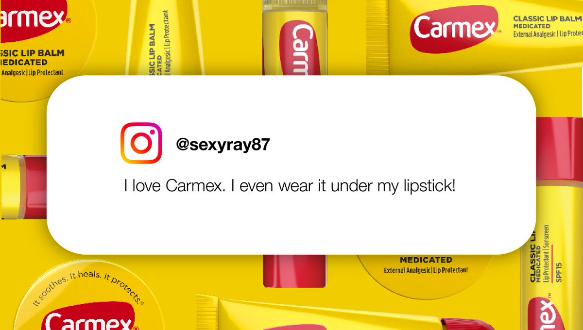 Just a quick swipe under your favorite color will help keep your lips looking smooth. What’s your favorite way to wear Carmex?