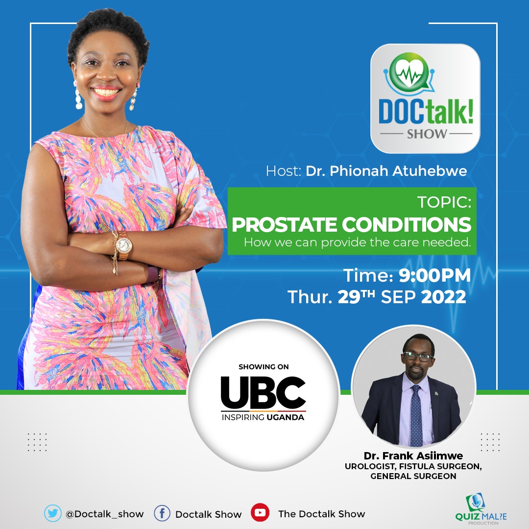 Did you know that once you clock 45 years you need to go for prostate screening? All you need to know about prostate conditions showing tonight on @ubctvuganda 9pm especially for the MEN out there. Don't miss. @FRubabinda @PAtuhebwe @MinofHealthUG @MauriceMugisha