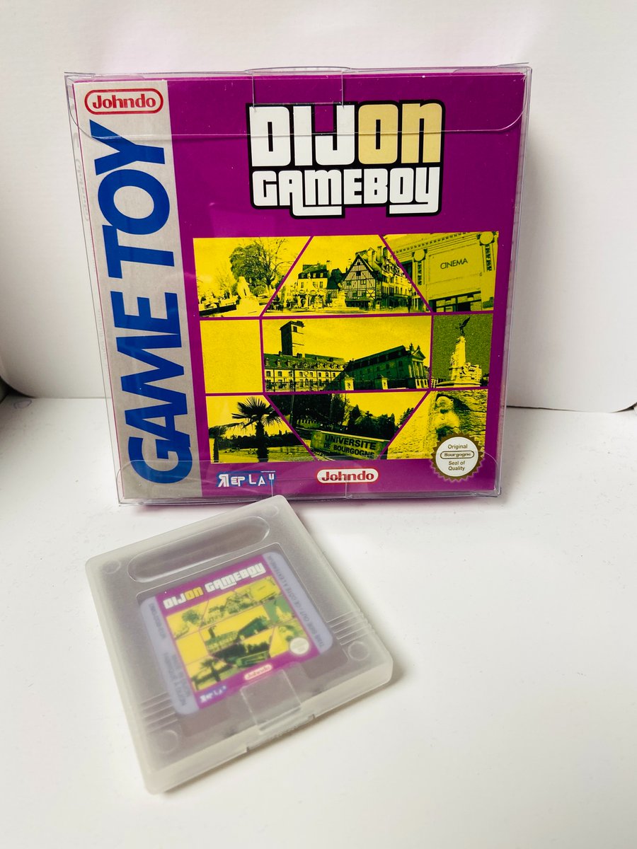FlorentGorgesFR's tweet photo. Saviez-vous que la ville de #Dijon avait son propre jeu Game Boy? J’ai reçu mon exemplaire. C’est d’ailleurs le premier jeu Game Boy touristique de la Playhistoire! Et on le doit à @jvperso ! Contactez-le si l’achat vous intéresse. :) https://t.co/7k3V0EurcI