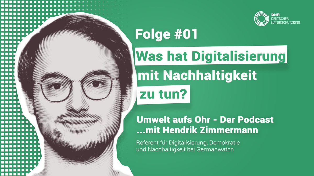 🎉🎉🎉🥳🥳🥳

Umwelt aufs Ohr – Folge 1 des neuen Podcasts des DNR startet heute. 

Pünktlich zur @bitsundbaeume haben wir @HendrikZimm  von @Germanwatch  gefragt: Was hat #Digitalisierung mit #Nachhaltigkeit zu tun?

🎧👂🎙️
Hier geht's zur Folge: kurzelinks.de/auui