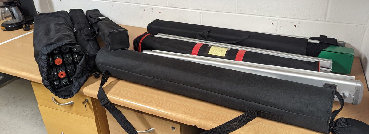irishgreenlabs's tweet photo. Lab and Office recycling tips: pop-up banners and stands usually found cluttering offices can be re-cycled by the printers who supplied them. This lot were collected by our printing supplier and will be used for new printing projects or recycled. #smartTrash https://t.co/KIWe9QEGTt