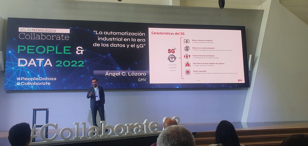 XavierMorenoSor's tweet image. Reduciendo la brecha entre el mundo OT e IT mediante el uso del 5G con @AngelCLazaro en #PeopleData2022 #Collaborate. Impresionante