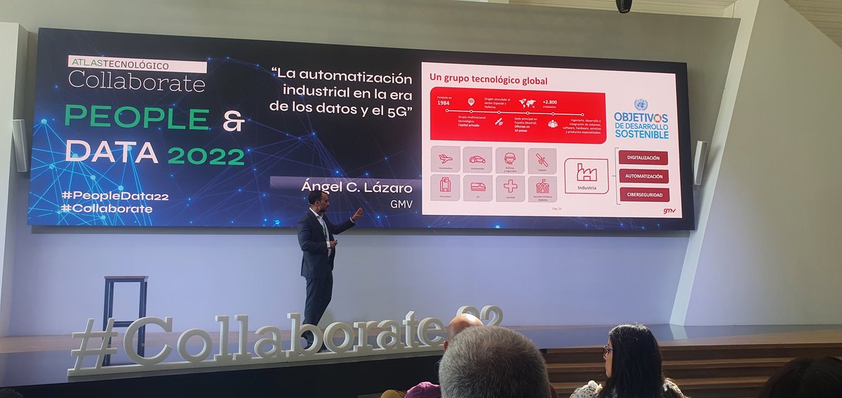 XavierMorenoSor's tweet image. Reduciendo la brecha entre el mundo OT e IT mediante el uso del 5G con @AngelCLazaro en #PeopleData2022 #Collaborate. Impresionante