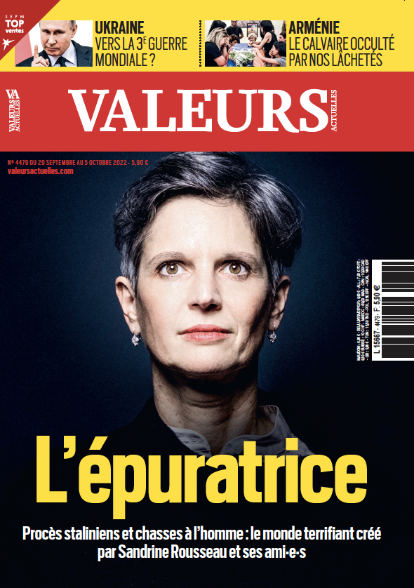 GeoffroyLejeune's tweet photo. 🗞 Cette semaine dans @Valeurs actuelles :

👩🏼‍⚖️ Procès staliniens et chasses à l'homme : le monde terrifiant créé par Sandrine Rousseau et ses ami·e·s
🇺🇦 Vers la 3ème guerre mondiale ?
🇦🇲 Arménie : le calvaire occulté par nos lâchetés

 🔗Abonnement : https://t.co/UZEctYITKA https://t.co/QxdZ1vfvGW