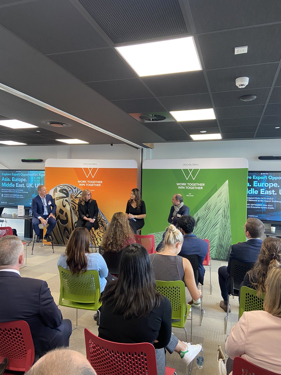 MadisonRoche4's tweet photo. Great morning here at the @GECinD8 listening to @OCOGlobal and @ibec_irl experts explain market expansion strategies. From the US to the Middle East there’s, GEC partner OCO can help SME’s explore international opportunities across the 🌎 #GECGoesGlobal https://t.co/yiiLwDIvPe