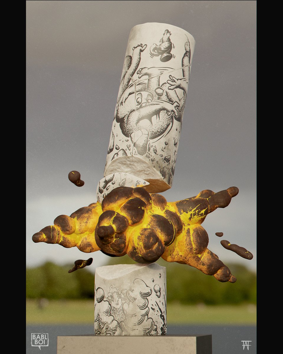 prytulasculpt's tweet photo. BABLBOI. EVAC PLAN 2
Digital sculpture, hand paint texture
2022
https://t.co/AMPb6kx6Zu
#NFT #NFTartwork #CleanNFTs #TimelapseMigration #SupportUkraine #sculpture #digitalart #tezos #tezosart #objktnft https://t.co/voBTNYq3i2