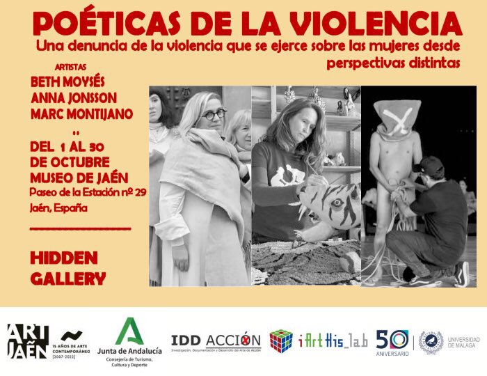Susiheg's tweet image. Este año volvemos a @artjaen_ifeja que se celebrará del 1 al 30/10 con la expo #Poeticasdelaviolencia, con piezas de Anna Jonsson, Beth Moyses_ y @marcmontijano 

#instalación #videoperformance #photography #drawing

Proyecto realizado por mi y @marcmontijano