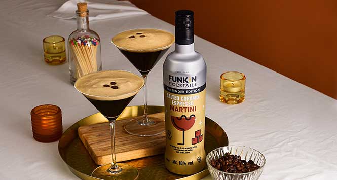 .@funkincocktails hopes to prove #cocktails aren’t just for sipping in the sunshine with the introduction of a new Salted Caramel Espresso Martini variant. bit.ly/3CiQNfu