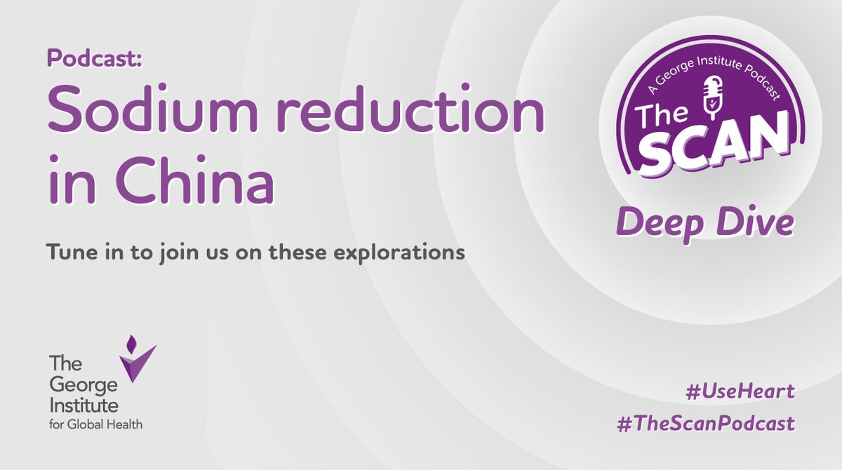 georgeinstitute's tweet photo. 📢 You heard it was coming! To mark #WorldHeartDay, we're dropping...
Our latest #TheScan podcast - a deep dive conversation hosted by @BruceNeal1 w/ colleagues in China discussing potassium-enriched salt substitutes
🎧Tune in: https://t.co/bdAXlZzyXP https://t.co/xx9qQbPMGN