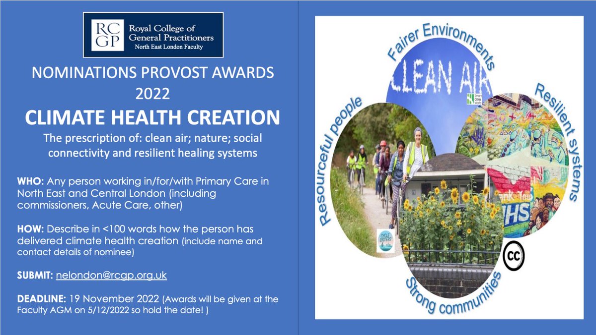 We are pleased to announce nominations for our Provost Awards are now open, celebrating & showcasing excellence in Climate Health Creation. Climate Health Creation is the making of a world full of resourceful people, strong communities, resilient systems, and fairer environments.