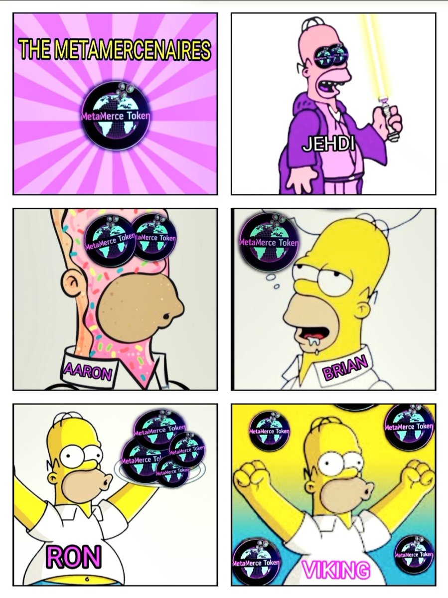 KingXRP33's tweet image. 💜 THE METAMERCENAIRES 💜
@CryptoJediM @GoldenMMToken @xBERNx @Ron2d2_ @N8KED_VIKING 
#METAMERCENAIRES 
#METAMERCETOKEN 
@MetaMerce_Token 
Website 👇🏻 metamercetoken.com 💜