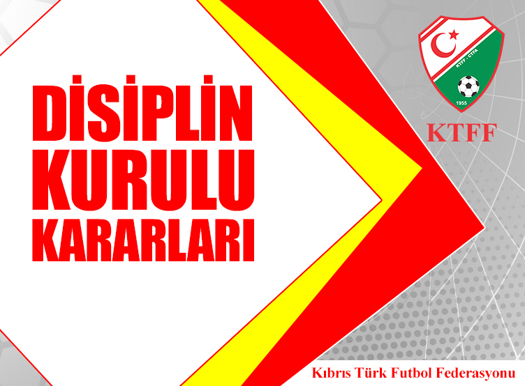 Kıbrıs Türk Futbol Federasyonu (KTFF) Disiplin Kurulu 22-26 Eylül tarihleri arasında oynanan maçlarla ilgili toplandı.

KTFF Disiplin Kurulu’nun aldığı kararları görmek için aşağıdaki linke tıklayınız.

📎ktff.org/HaberinDetayi/…
