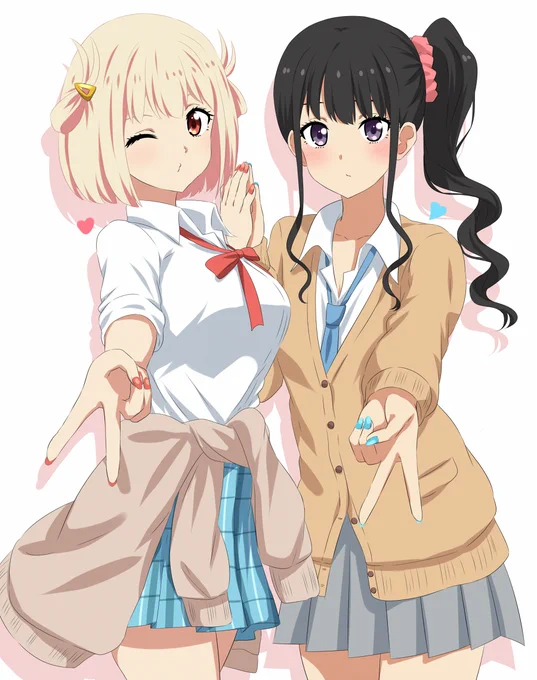リコリコ #今月描いた絵を晒そう 