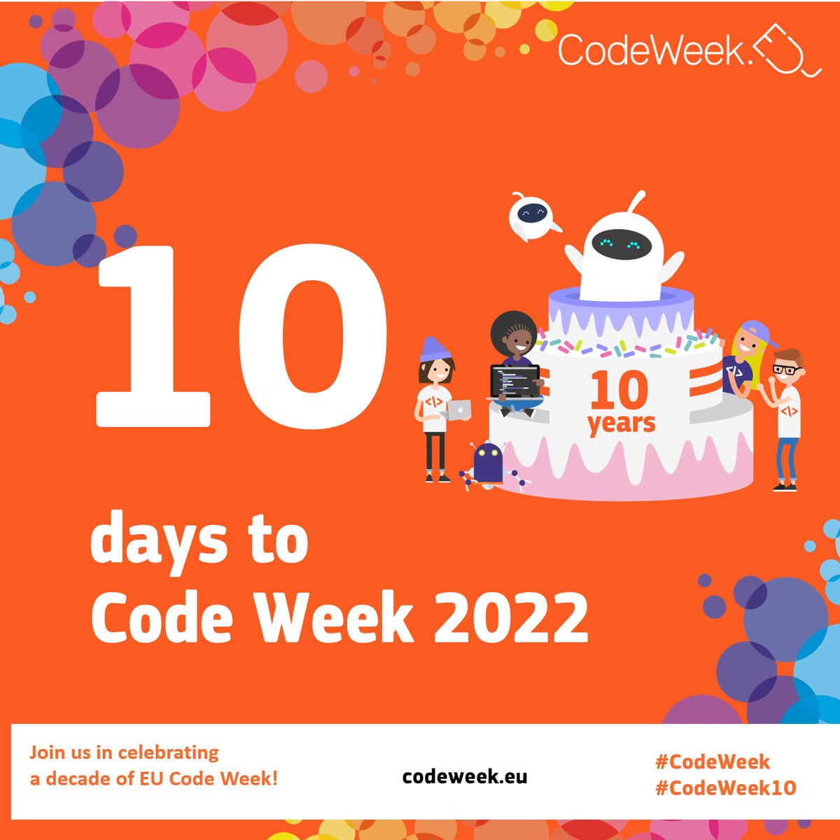 CompDigEdu_SA's tweet image. Introduce el pensamiento computacional en tu aula celebrando los 10 años de la #CodeWeek
Ideas, recursos e inscripción en codeweek.eu
#CodeWeek10 @CodeWeekEU @cfiesalamanca @CFIE_CR