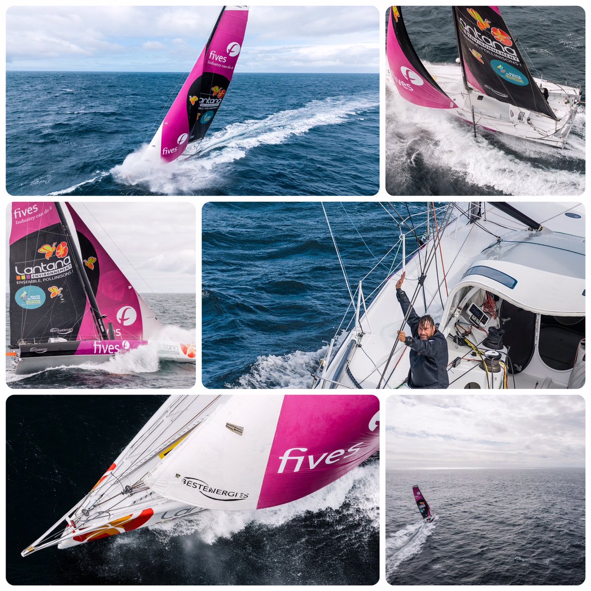LouisDuc1's tweet photo. Ils sont partis ss la pluie par - de 10 nds de vent... hélico en standby.... et le vent s'est levé😃
Merci à la @ImocaGS et à @JeanMarieLiot pour cette banque images ! 📸🚁
@fivesgroup #lantanaenvironnement #Bestenergies
#industrycandoit #ensemblepollinisons #2evie
@routedurhum https://t.co/KJgC8sZcOq