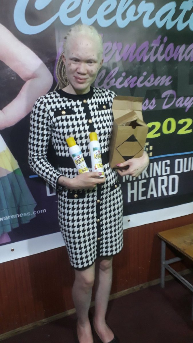 ZambiaAlbinism's tweet photo. We have started giving sunscreen to our members. If you have a child with albinism or a friend, let them know that we have sunscreen. For location check one our account. https://t.co/hpcjGXBDiU