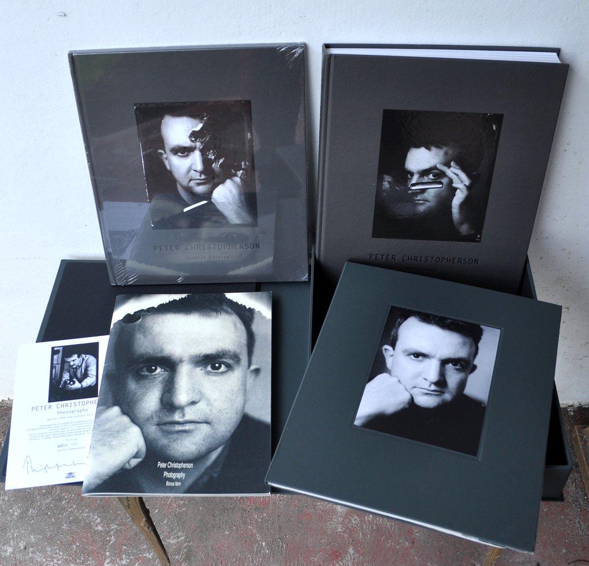 (COIL) PETER CHRISTOPHERSON PHOTOGRAPHY
Handmade 60th Anniversary Boxed Edition Set. Limited to 60 copies, numbered in Roman numerals. 
Published by Timeless - 2015 - France
For sale: $2,500 USD + post.

#Coil #PeterChristopherson #ThrobbingGristle #TG #PsychicTV #PTV #Hipgnosis