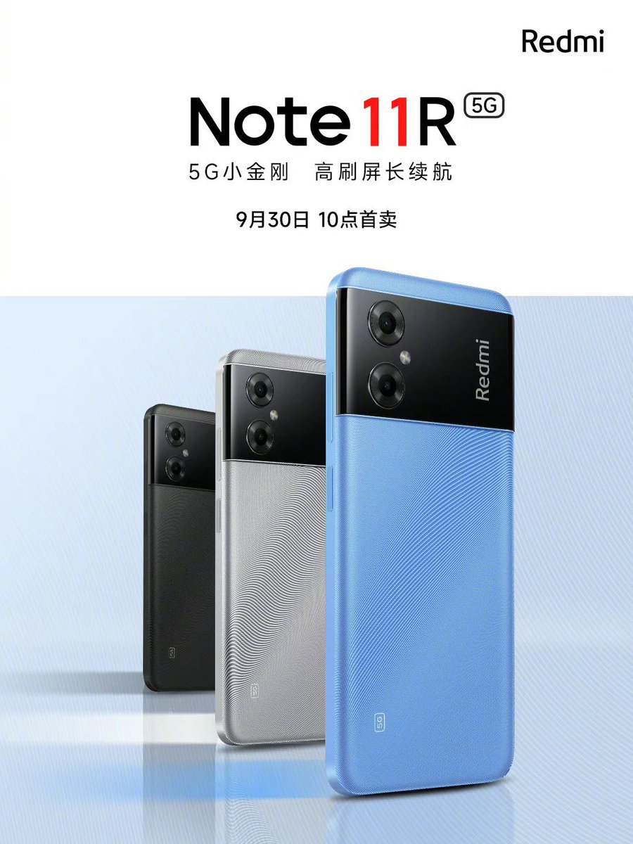 DrPhone0079's tweet photo. Redmi Note 11R (5G)

#Dr_phone #xiaomi #redmi #RedmiNote11R  #تقنية https://t.co/m5PNoxHoqx