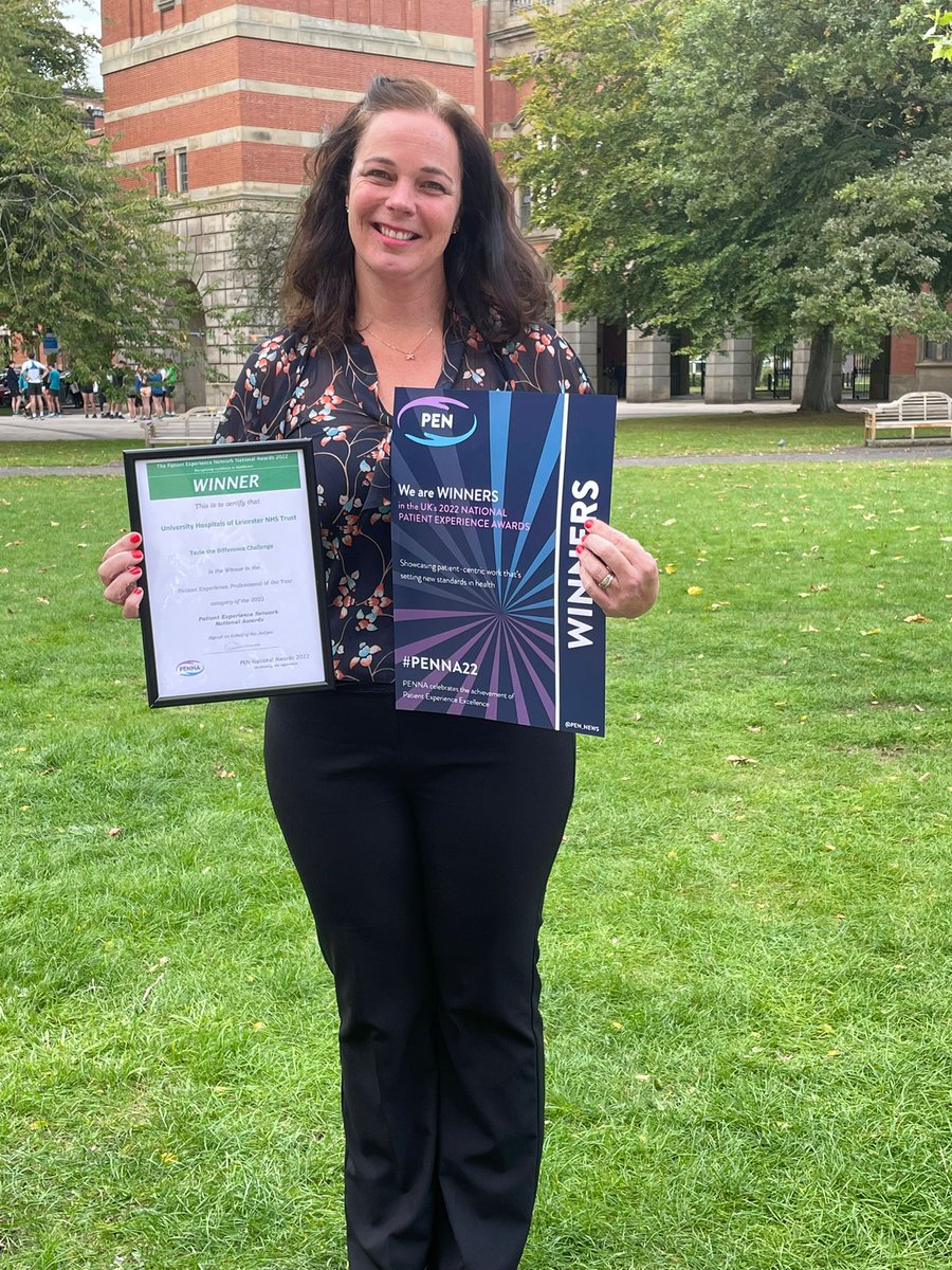 Leicester's Hospitals (@leic_hospital) on Twitter photo Continence Nurse Specialist, <a href="/SarahCoombes17/">Sarah Coombes</a>, has been named Patient Experience Professional of the Year at this year's PEN Awards! 🏆🥳🎊
Sarah was honoured for her work on the Taste the Difference Challenge, which promotes cutting back on caffeine to boost bladder health. Continence Nurse Specialist, <a href="/SarahCoombes17/">Sarah Coombes</a>, has been named Patient Experience Professional of the Year at this year's PEN Awards! 🏆🥳🎊
Sarah was honoured for her work on the Taste the Difference Challenge, which promotes cutting back on caffeine to boost bladder health.