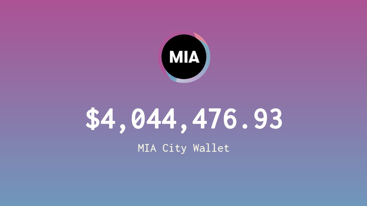 MiamiCoin City Wallet (@MiamiCoinWallet) / Posts / X
