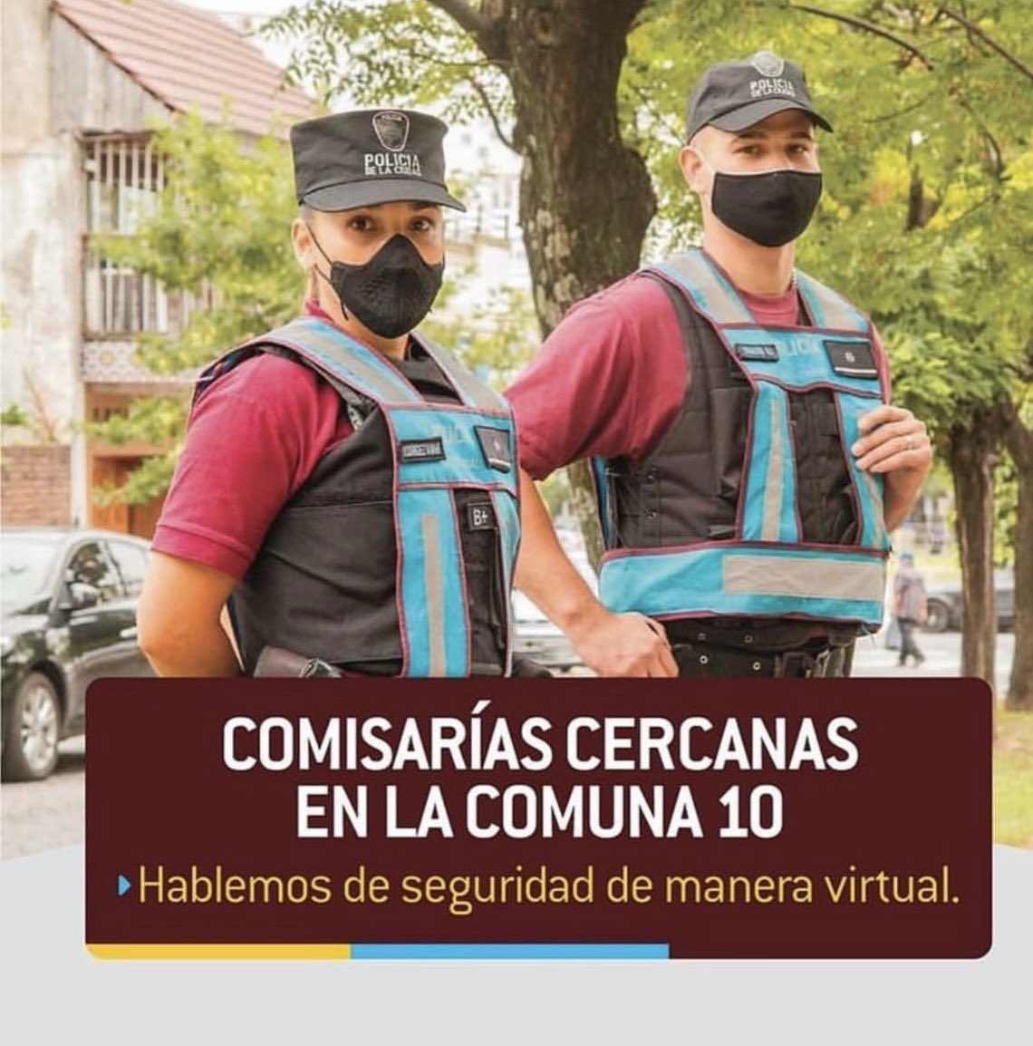 El próximo jueves los esperamos para compartir un nuevo encuentro virtual de Comisarías Cercanas, un espacio donde las autoridades y vecinos pueden hablar sobre la seguridad de cada barrio de la Comuna.

📆 Jueves 6 de octubre.
🕐 18.15 hs.
🖥 Formulario: formulariosgcba.gob.ar/lVPmwqM1Y8vwKQ…