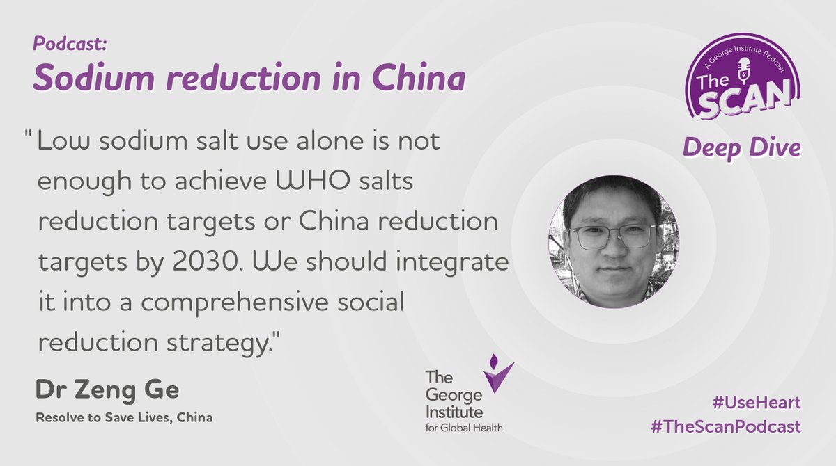 georgeinstitute's tweet photo. 🌟Spoiler!
In our just-released #TheScan podcast, Dr Ge & colleagues share insights from #SSaSS, the China Salt Substitute and Stroke Study
🔗Listen now: https://t.co/bdAXlZhXzf
@GeorgeInstIN @GeorgeInstUK
@BruceNeal1 @MaoyiT @ResolveTSL https://t.co/Qf04r97tv3