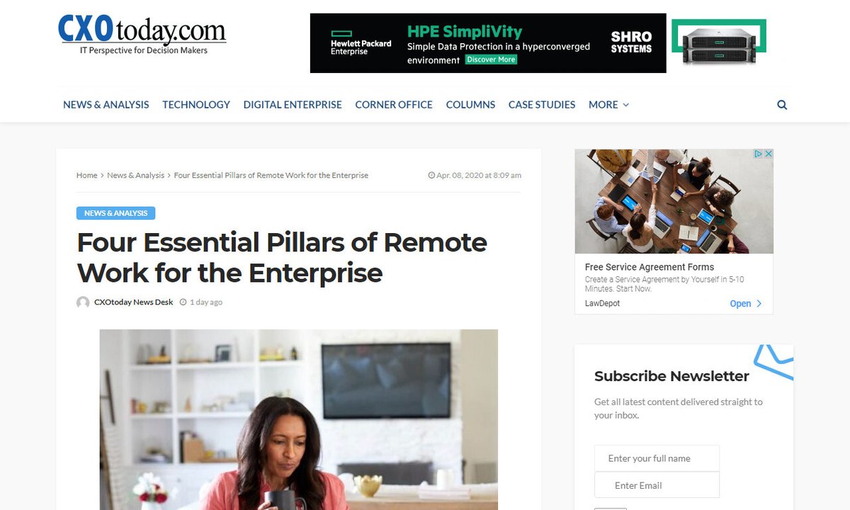 codecidedotnet's tweet image. Four Essential Pillars of Remote Work for the Enterprise - CXOToday.com/?utm_source=tw…
#essentialpillarsremotework #platform #tools #ability #remoteworkers #remotework
via cxotoday.com
☛ cxotoday.com/news-analysis/…