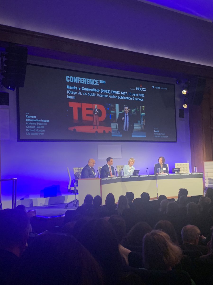 AndyLove78's tweet photo. Adrienne Page KC starts the next session, a catch-up on “Current defamation issues” #conf5RB https://t.co/Zmdyc5Ob2Q