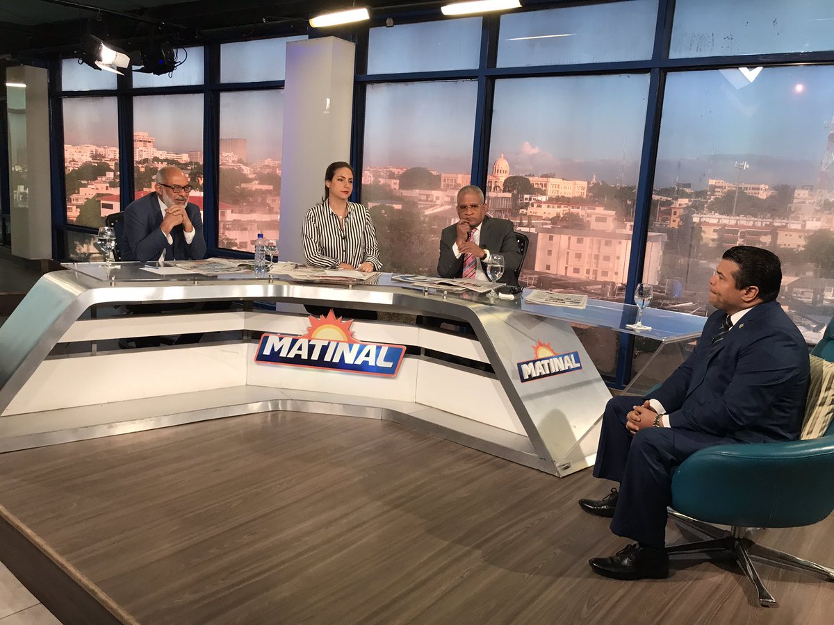 Matinal5's tweet image. Buenos días, ahora en e aire entrevista con Tobías Crespo diputado de la circunscripción # 2 del Distrito Nacional, sintonízanos por @TelemicroHD