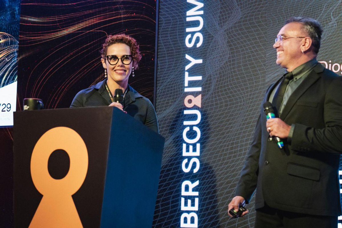 yuridiogenes's tweet photo. Another highlight from yesterday was closing the first day of @cybersec_summit with my long time friend @prisccaviana - we didn't rehearsal for this presentation, but everything flew naturally. Great time, my friend 🙏

#cybersecurity https://t.co/Kpb1zEcCi1
