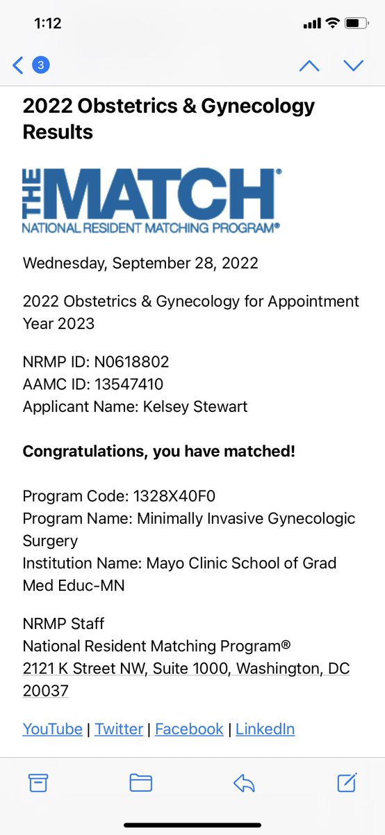 So beyond excited to have matched to my #1 choice for #MIGS fellowship at <a href="/MayoGynecology/">Mayo Clinic OB/GYN</a> !! They have welcomed me into the MIGS family from day #1, can’t wait for 2 years with Dr. Green <a href="/sarahrassierMD/">Sarah (Cohen) Rassier MD MPH</a>  <a href="/tatnai/">Gonzalez Alvarez Neri Tatnai</a> Dr. Cope &amp; Dr. Khan !!