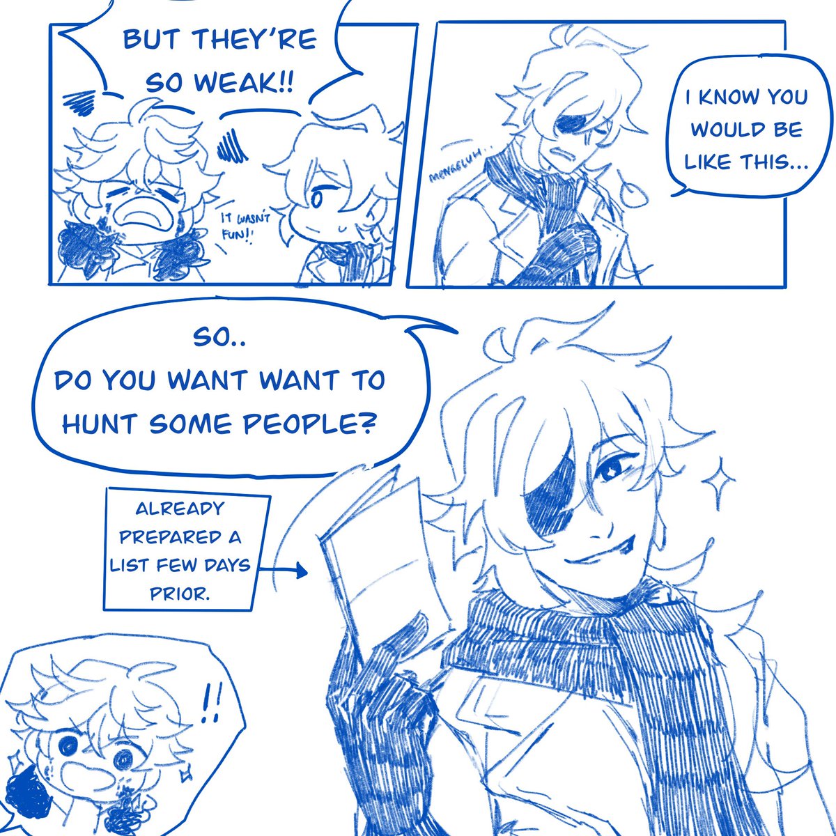 Thread stuff from from @/f_ai_n ‘s fatui adopt kaeya Au!

Teen Kaeya &amp; Childe

These two are my favs n them as besties?? Saya yes plis 🤲🤲✨✨