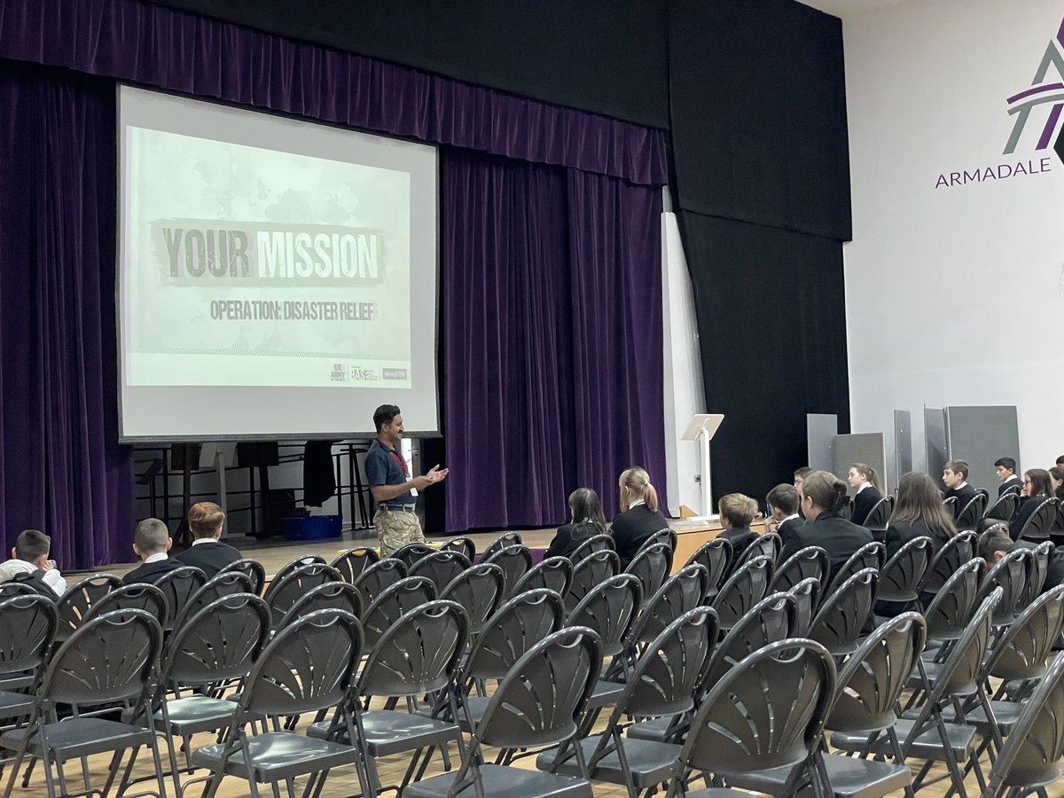 Our afternoon of robotics has started <a href="/Armadale_Sci/">Armadale Academy Science Dept</a> <a href="/ArmadaleCDT/">Armadale Academy CDT</a> <a href="/ArmadaleComp/">Armadale Computing</a> <a href="/ArmadaleAcademy/">Armadale Academy</a> <a href="/BritishArmy/">British Army 🇬🇧</a> #ArmySTEM