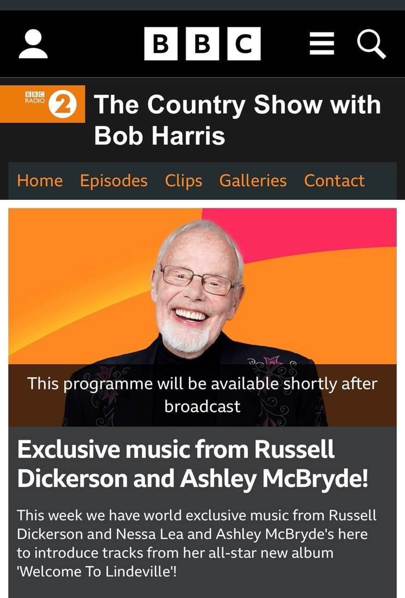 Mind blown 🤯 Thank you <a href="/WhisperingBob/">Bob Harris 💙</a> for
supporting my new song! Be sure to tune in to <a href="/BBCRadio2/">BBC Radio 2</a> today at 3pm CST/9pm BST to hear the exclusive first listen of my new song #OldSadCountrySong.