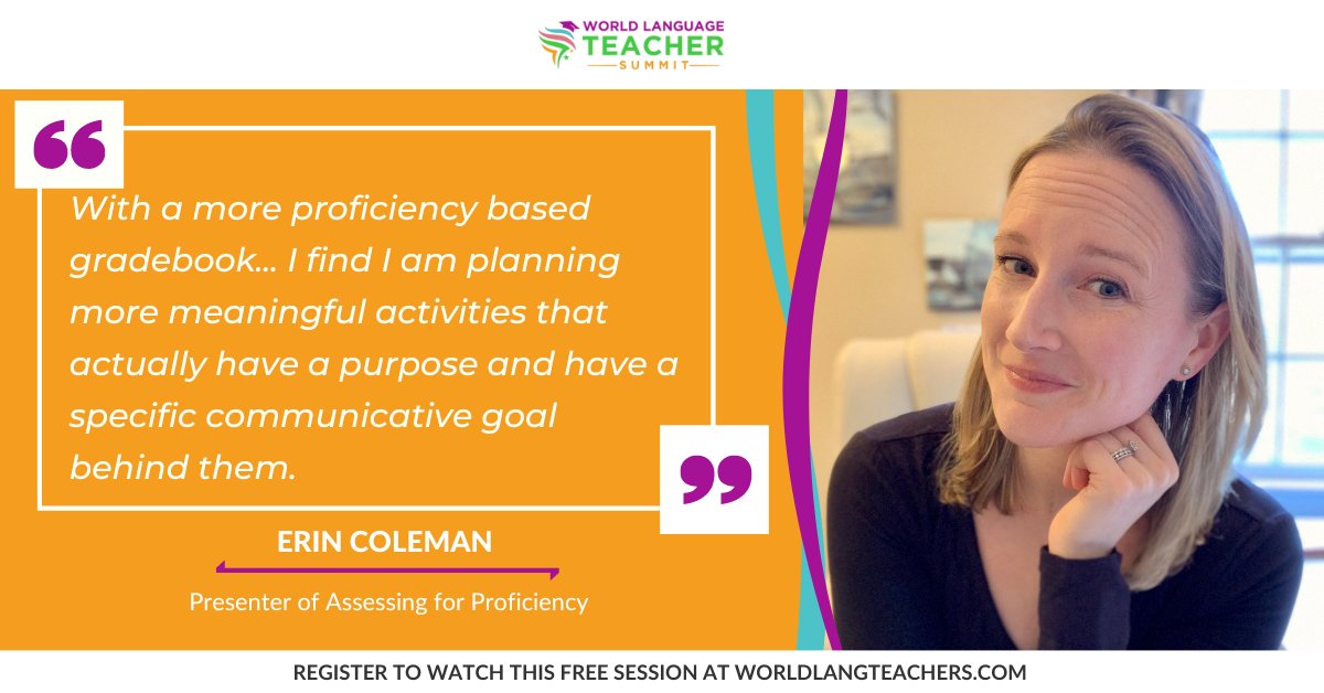 ✨REGISTRATION OPENS TODAY✨ for the FREE 2022 World Language Teacher Summit!! I’m so excited to present again this year☺️🌎 My session will leave you with lots of tangible ideas for creating assessments with a focus on proficiency! ⭐️

worldlangteachers.com/?orid=96300&op…
(affiliate link)