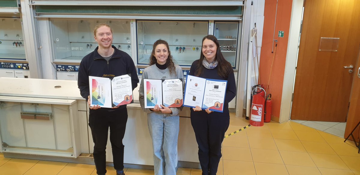 MillsGroup (@millsgroupchem) on Twitter photo Many congrats to Sophie from our group and <a href="/notnroht_/">Matthew Thornton</a> from <a href="/Team_Natrajan/">Team Natrajan</a> for winning talk prizes and <a href="/GemGransbury/">Dr Gemma Gransbury</a> for winning a poster prize at Terrae Rarae π₯³! <a href="/UoMChemistry/">UoM Chemistry</a> Many congrats to Sophie from our group and <a href="/notnroht_/">Matthew Thornton</a> from <a href="/Team_Natrajan/">Team Natrajan</a> for winning talk prizes and <a href="/GemGransbury/">Dr Gemma Gransbury</a> for winning a poster prize at Terrae Rarae π₯³! <a href="/UoMChemistry/">UoM Chemistry</a>