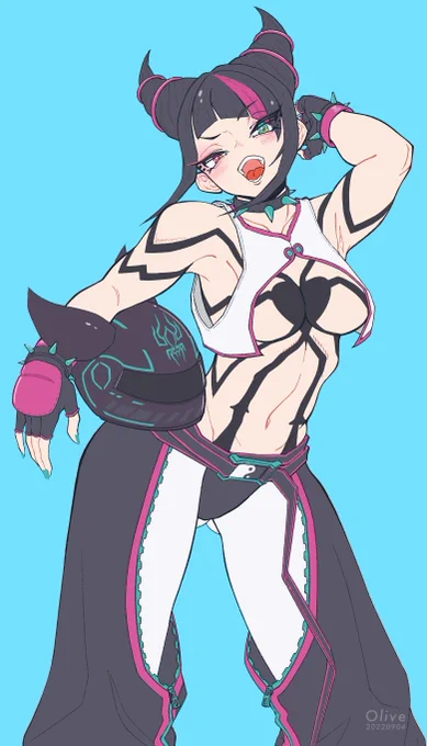 #今月描いた絵を晒そう 今月はスプラやってて2枚だけ でも可愛く描けた 