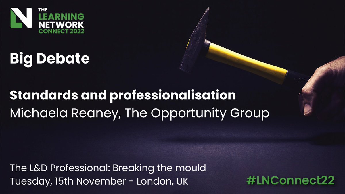 learningnetwk's tweet photo. ❓ How can we shape the L&amp;D career early on? What does that look like?
❓ What qualifications do we need to be successful?
❓ What experiences/qualifications drive the most impact?

⭐️ Join @TheOpp_Group's @MichaelaJReaney, at #LNConnect22 as she hosts one of our Big Debates. https://t.co/tIsmYkTWE4