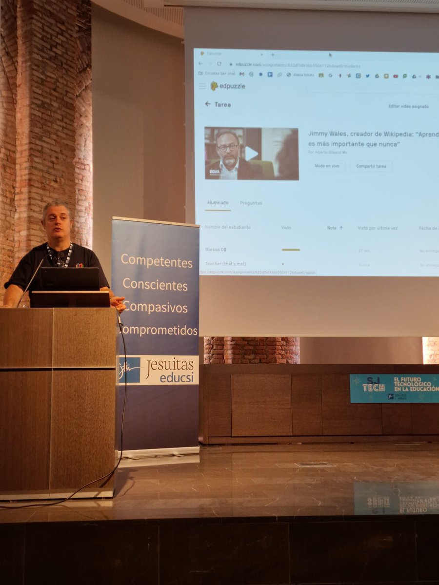 fundacionsafa's tweet photo. Respuestas a los cambios pedagógicos actuales de la mano de @edpuzzle con mucho ➕️ que una plataforma de ⏯️ vídeos interactivos y con @hpespana y @Grupo_AEd y sus aulas RTC, aulas que favorecen y combinan nuevas formas de aprendizajes. @educsi #SJTech #Educación #Formación https://t.co/rSdHTKKchi