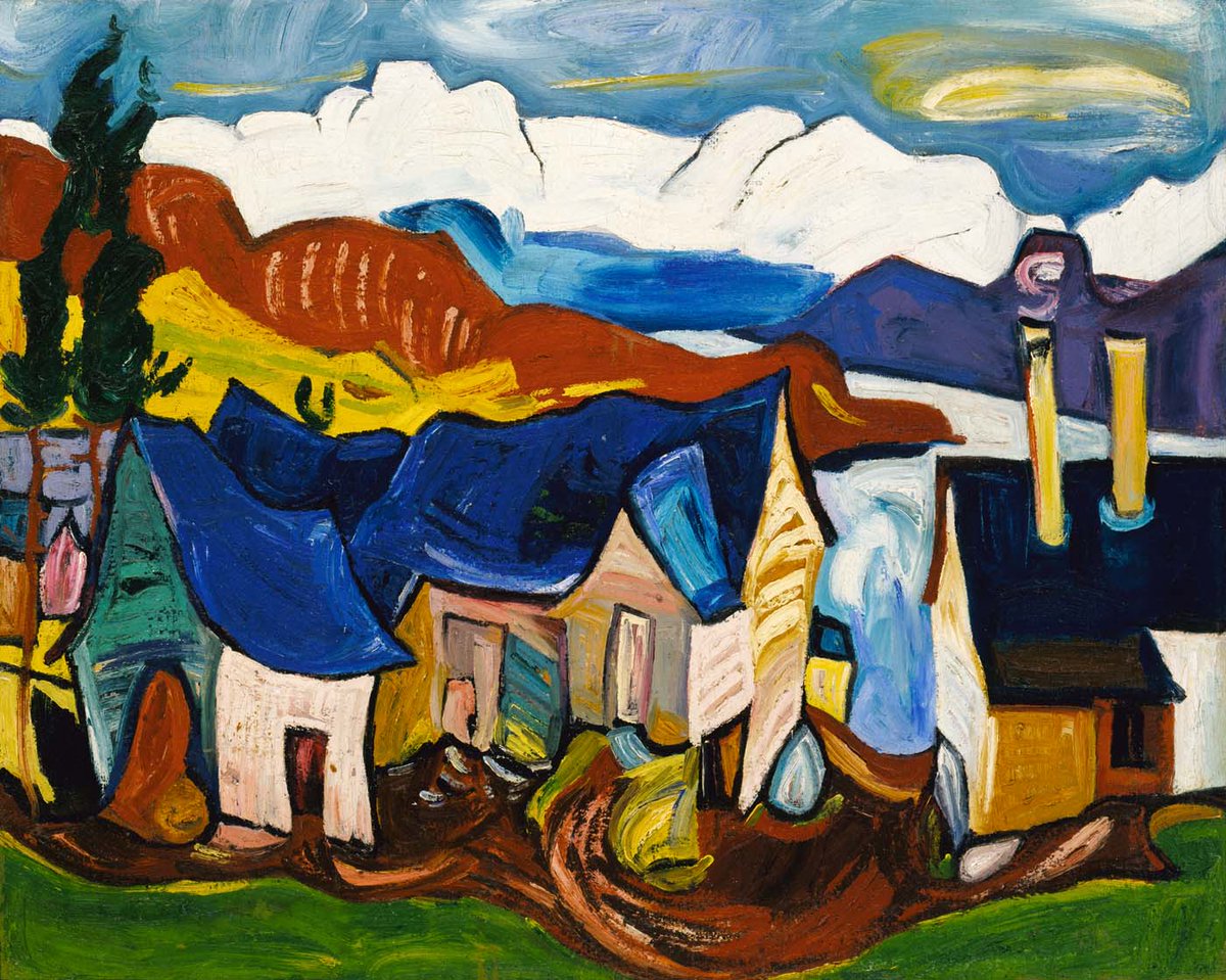 ArtistWHJohnson's tweet photo. Chalet in the Mountains, 1938 #expressionism #naïveart https://t.co/cO9Hscb6Zw https://t.co/mkUgAQMYc5