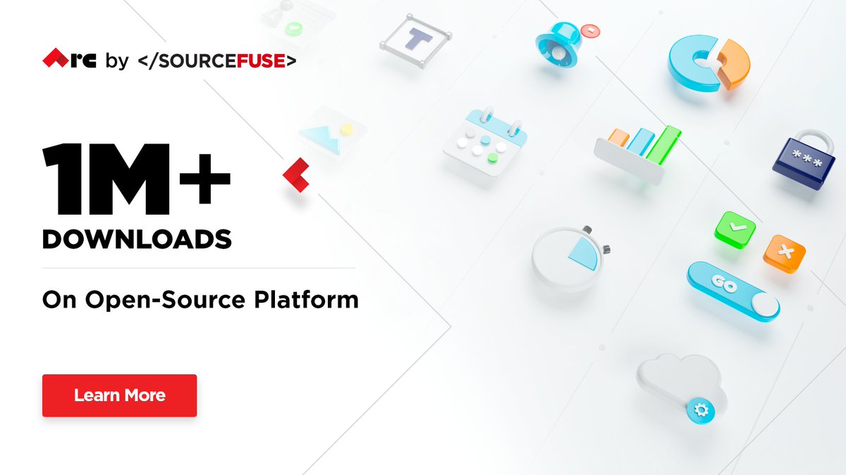 SourceFuse's tweet photo. With 1M+ downloads on an open-source platform, #ARC by SourceFuse is a rapid app development framework that leverages a catalog of prebuilt #Microservices for building modern #CloudNative applications &amp; reducing your time-to-market! Learn more: https://t.co/LRE2aDxciK https://t.co/xeSSN4a4zT