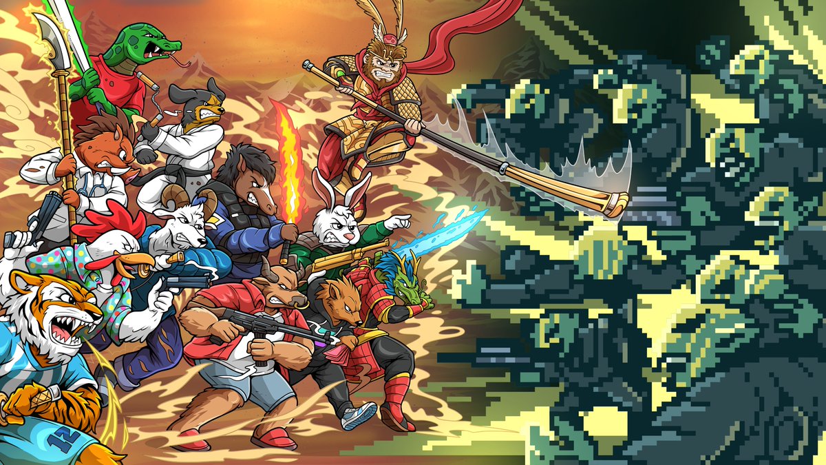 anytwocardzz's tweet photo. The Pixel Demons are out of control, we need to stop them! Our home, the #kamiverse is in danger ⚠️

- Follow @anytwocardzz &amp; @kamitwelve 🐯

- Like, RT &amp; Tag 3 friends.

3 WL spots on the line!

The big battle is upon us, time to stop talking and start acting mfers 🔥 #SolanaNFT https://t.co/Y2cUSBOFNN