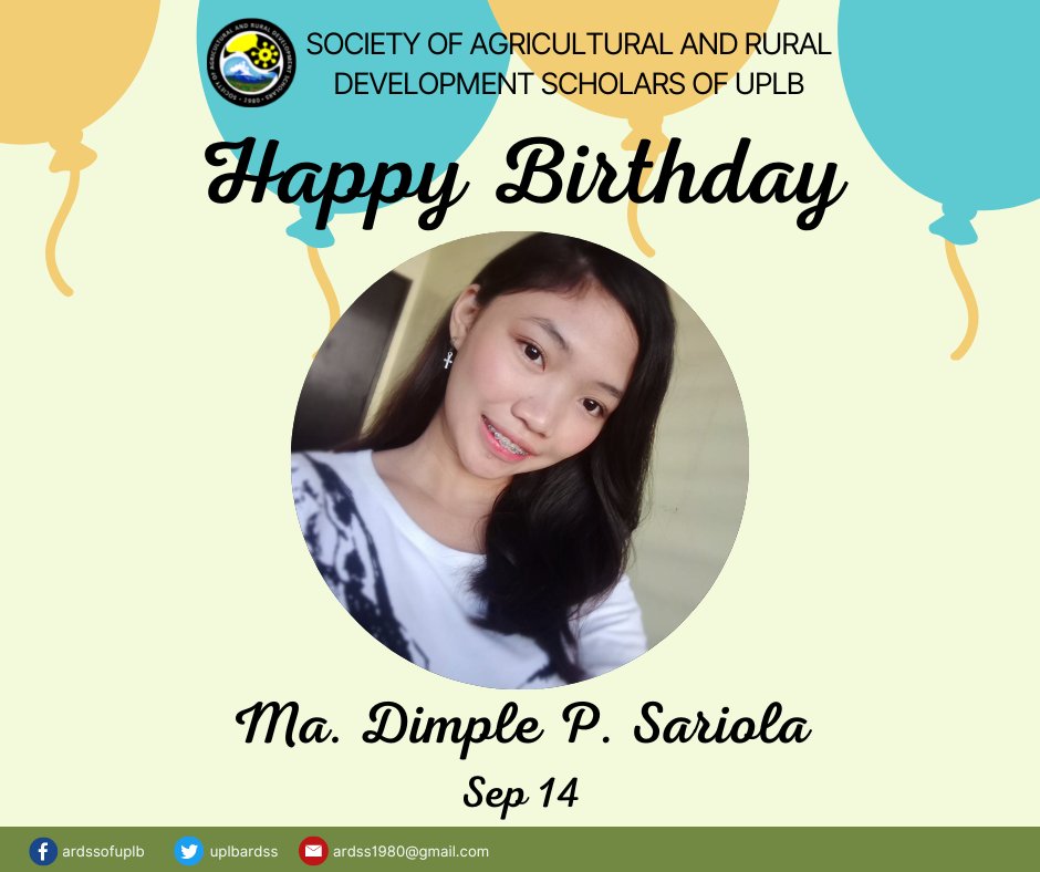 uplbardss's tweet photo. UPLB ARDSS greets its 5️⃣ amazing September celebrants a happy birthday 🥳🎂 as they continue to give their best to the organization. Our ARDSS family loves you! 💚❤️
#SeptemberCelebrants
#UPLBARDSS https://t.co/tteyFHafQE