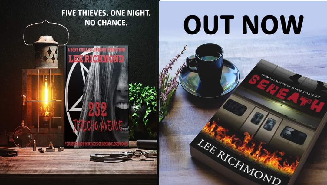 LeeRichHorror's tweet photo. For five nights, two of my books, 232 Jericho Avenue, and Beneath are available on Kindle for FREE. Head on over to Amazon and grab a copy. There are links below, and thanks in advance.
232 Jericho Avenue:
https://t.co/NNkvaDqbsj
Beneath:
https://t.co/DcsY3wLizZ
#horror https://t.co/QukR2gxBsx