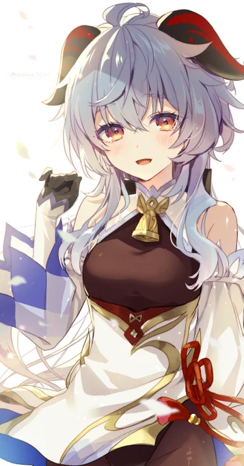 甘雨ちゃんと申鶴さん!#今月描いた絵を晒そう 